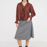 Galia Blouse - Russet Brown