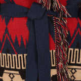 Astrid Cardigan - Red/Navy Mix