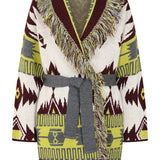 Astrid Cardigan - Lime/Wine Mix