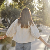 Averi Emb Jacket - Ivory