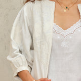 Averi Emb Jacket - Ivory
