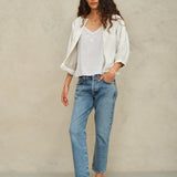 Averi Emb Jacket - Ivory