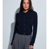 Arctic Verbier Polo Cardigan  - Navy
