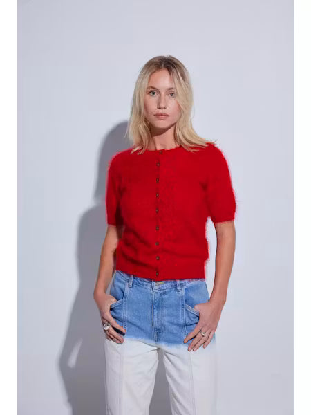 Brushed Chamonix Tee Cardigan - Spicy