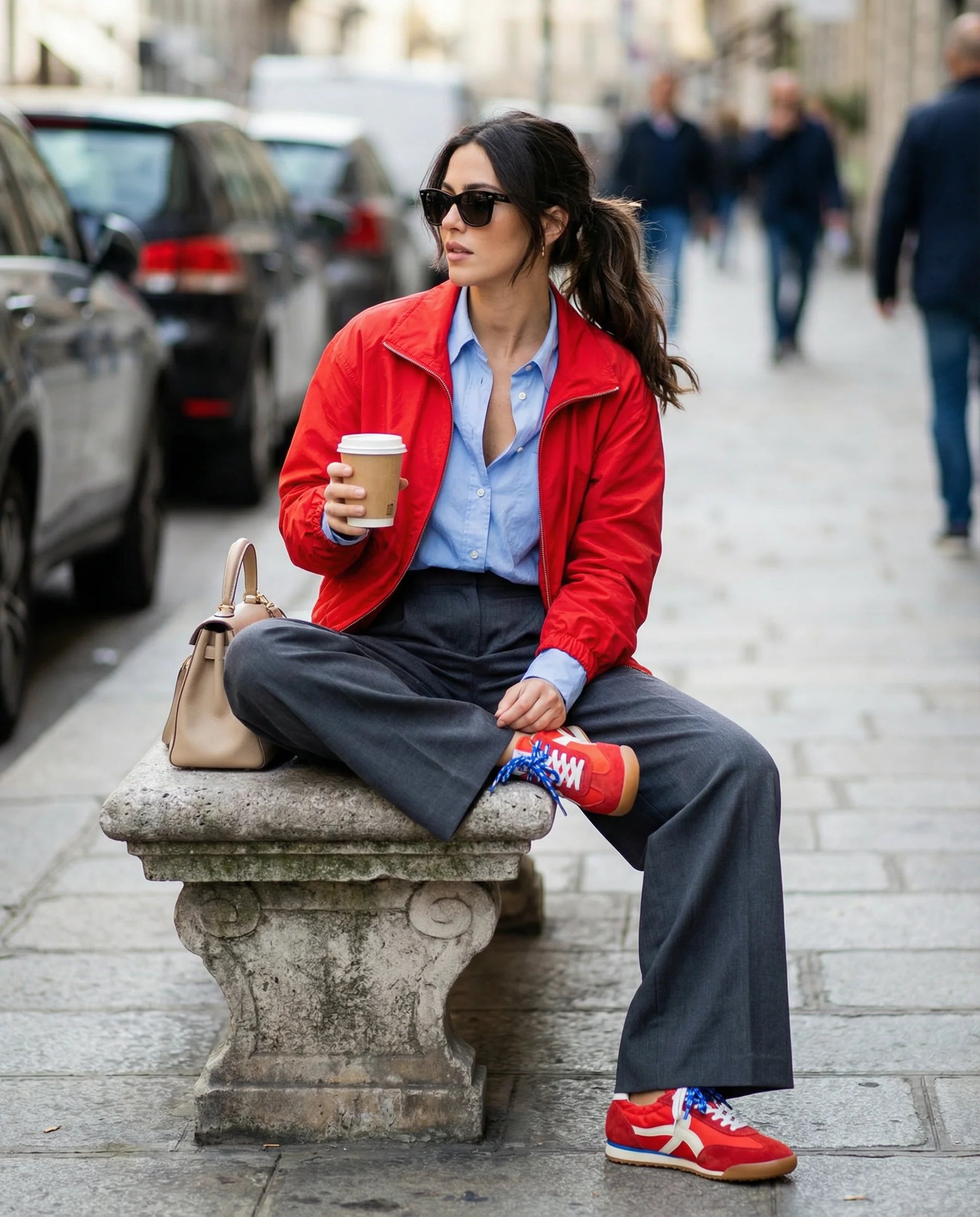 Split 8008 Trainers - Red