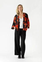 Load image into Gallery viewer, One Hundred Stars Crepe Kimono - Acer Black
