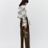 Elijah Leather Trousers - Kangaroo