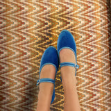 Alexandra Mary Jane Shoes - Blue
