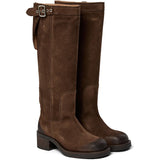 Anine High Suede Boots - Brown
