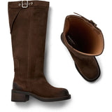 Anine High Suede Boots - Brown