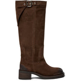 Anine High Suede Boots - Brown