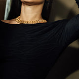 Chunky Woven Necklace - Gold