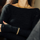 Chunky Woven Necklace - Gold