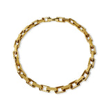 The Juliet Square Link Necklace - Gold