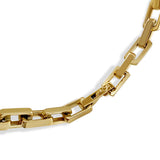 The Juliet Square Link Necklace - Gold