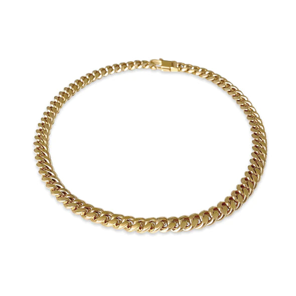 Anisa Sojka Mini Chain Link Necklace - Gold