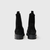 Katelyn Suede Wool Boots - Black