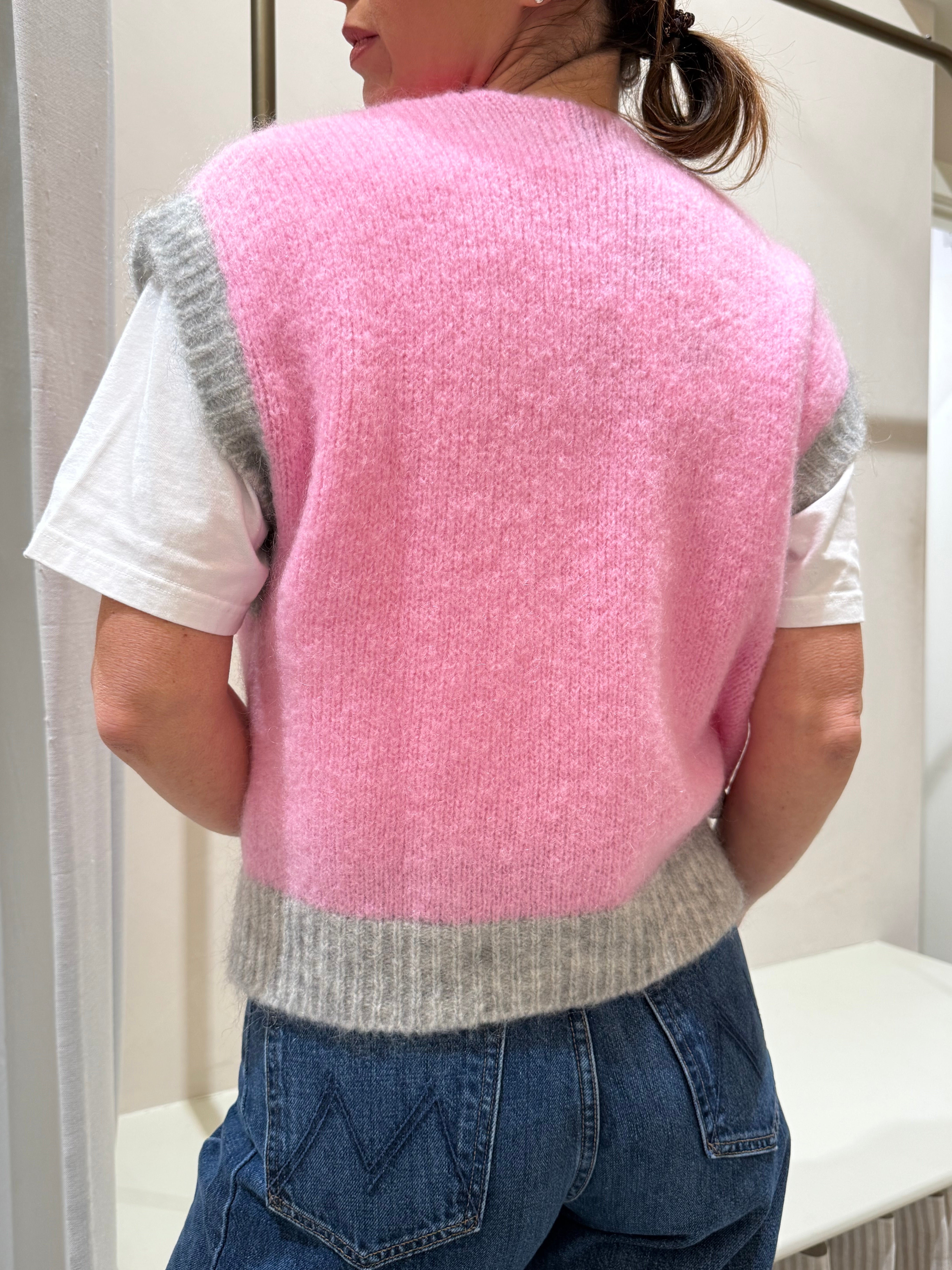 Bredi S/L Cardigan - Frozen