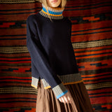 Bailey Jumper - Navy Multi