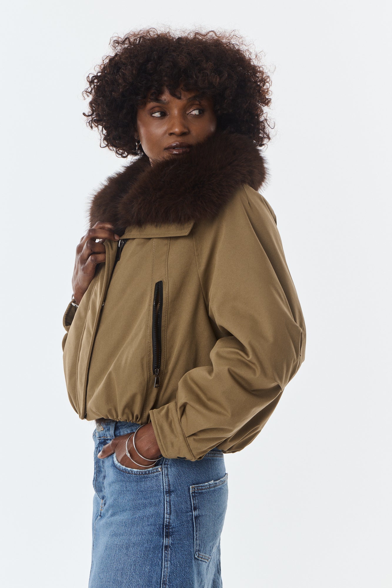Belina Padded Jacket - Khaki