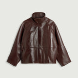 Gamma Leather Jacket - Bordeaux