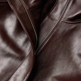 Gamma Leather Jacket - Bordeaux