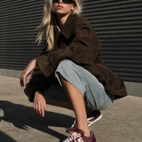 Split 8005 Trainers - Burgundy/White