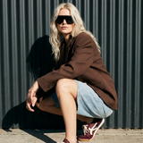 Split 8005 Trainers - Burgundy/White