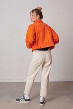Load image into Gallery viewer, Labdip Boxy Trendy Cord Jacket - Tangerine
