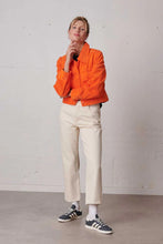 Load image into Gallery viewer, Labdip Boxy Trendy Cord Jacket - Tangerine
