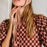 Briony Dress - Brown/Pink
