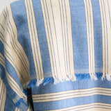 Parrish Overshirt - Ecru/Blue
