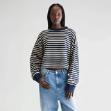 Franto L/S T-Shirt - Navy Stripe