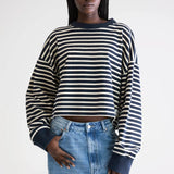Franto L/S T-Shirt - Navy Stripe