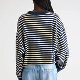 Franto L/S T-Shirt - Navy Stripe