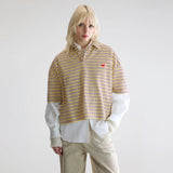 Foolo Polo T-Shirt - Yellow Stripe