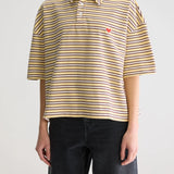 Foolo Polo T-Shirt - Yellow Stripe