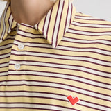 Foolo Polo T-Shirt - Yellow Stripe