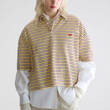 Foolo Polo T-Shirt - Yellow Stripe