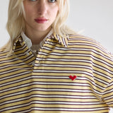 Foolo Polo T-Shirt - Yellow Stripe