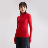 Flawy Turtleneck T-Shirt - Sanguine