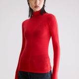 Flawy Turtleneck T-Shirt - Sanguine