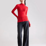 Flawy Turtleneck T-Shirt - Sanguine