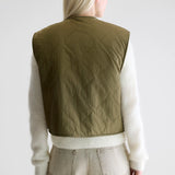 Eloise Reversible Gilet - Army