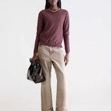 Gop Jumper - Wine Stripe