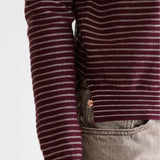 Gop Jumper - Wine Stripe