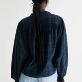 Cherry Blouse - Black/Green