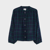 Cherry Blouse - Black/Green