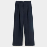 Jenoa Trousers - Navy/Grey Check