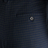 Jenoa Trousers - Navy/Grey Check